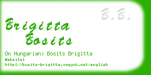 brigitta bosits business card